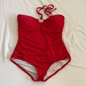 Michael Kors Red One Piece Swimsuit